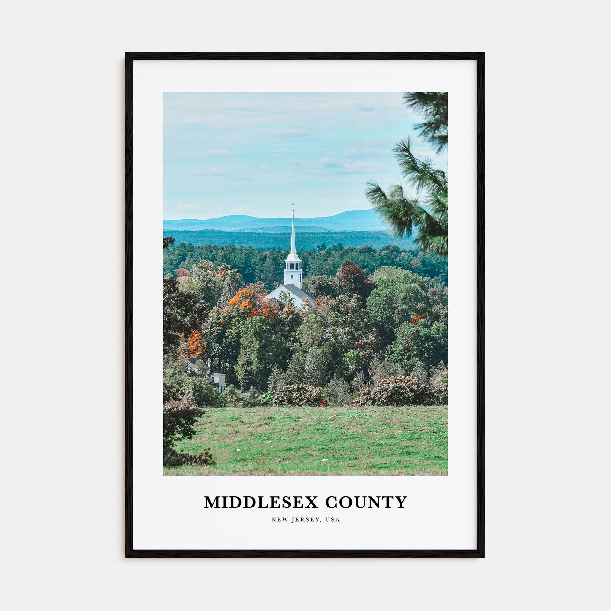 Middlesex County Portrait Color Poster