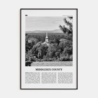 Middlesex County Travel B&W Poster