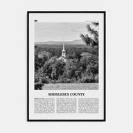 Middlesex County Travel B&W Poster