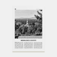 Middlesex County Travel B&W Poster