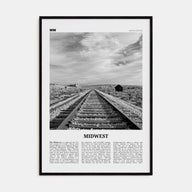Midwest Travel B&W Poster