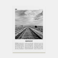 Midwest Travel B&W Poster
