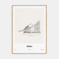Milan Drawn Poster