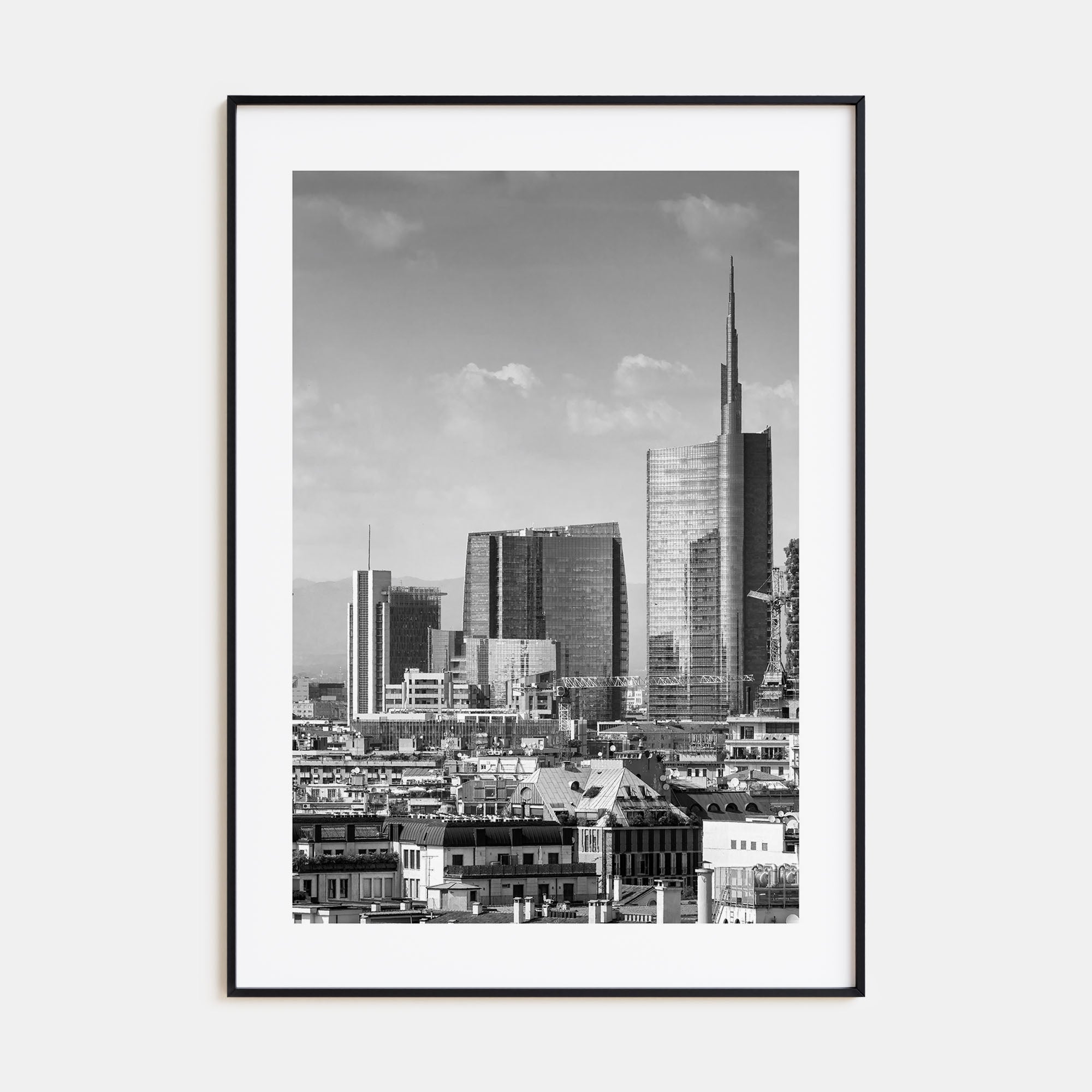 Milan Photo B&W Poster