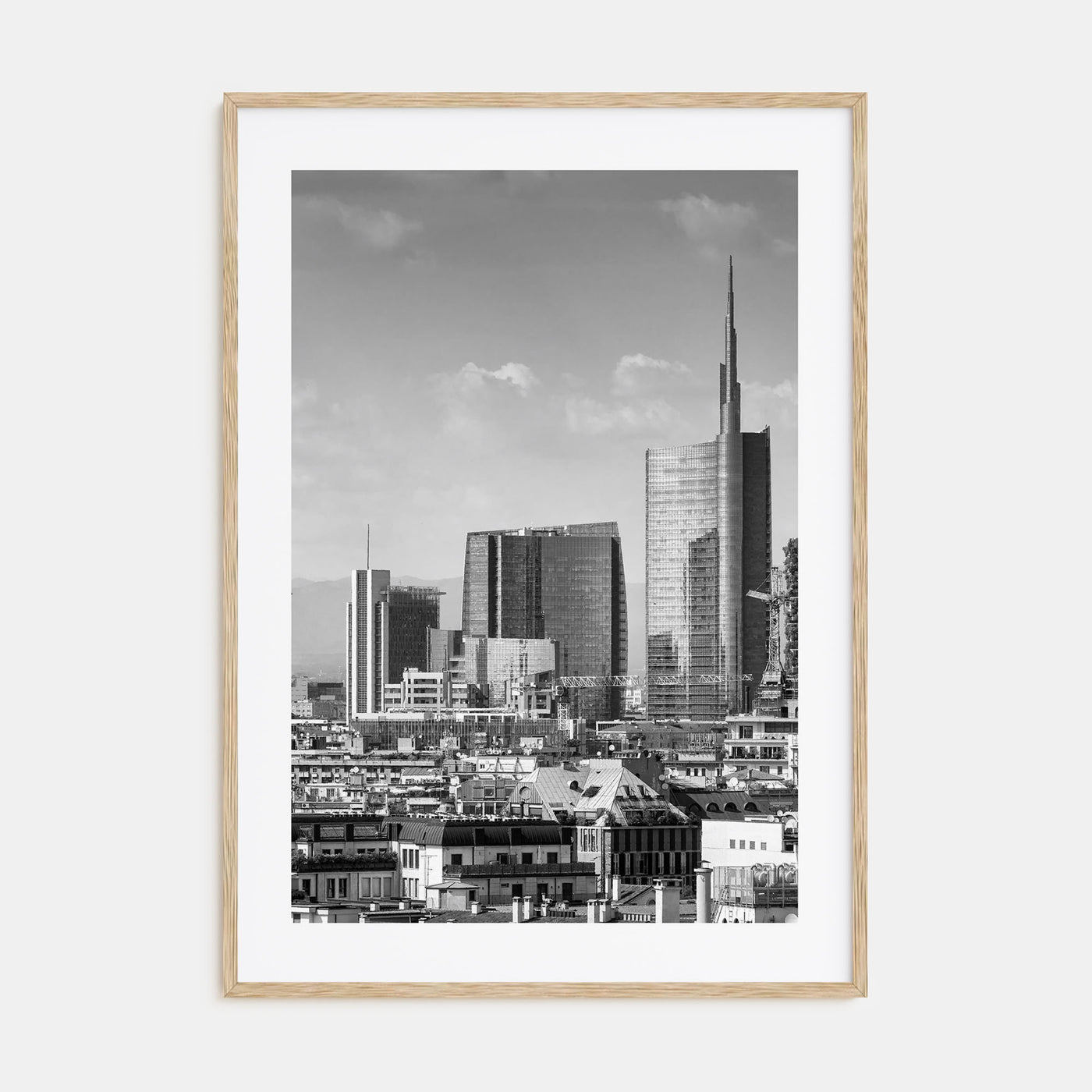 Milan Photo B&W Poster