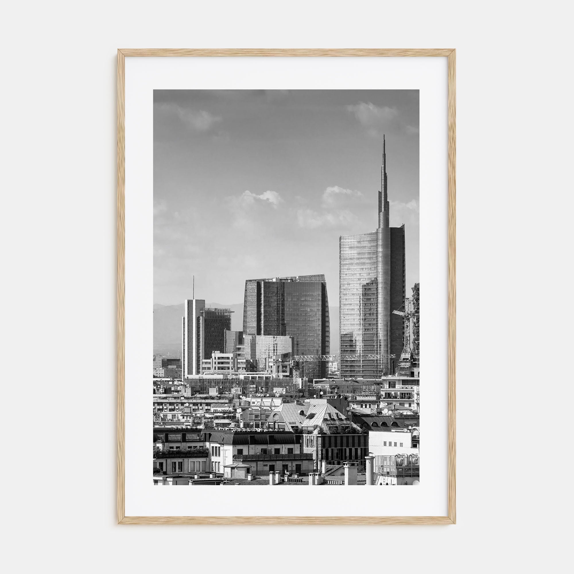 Milan Photo B&W Poster