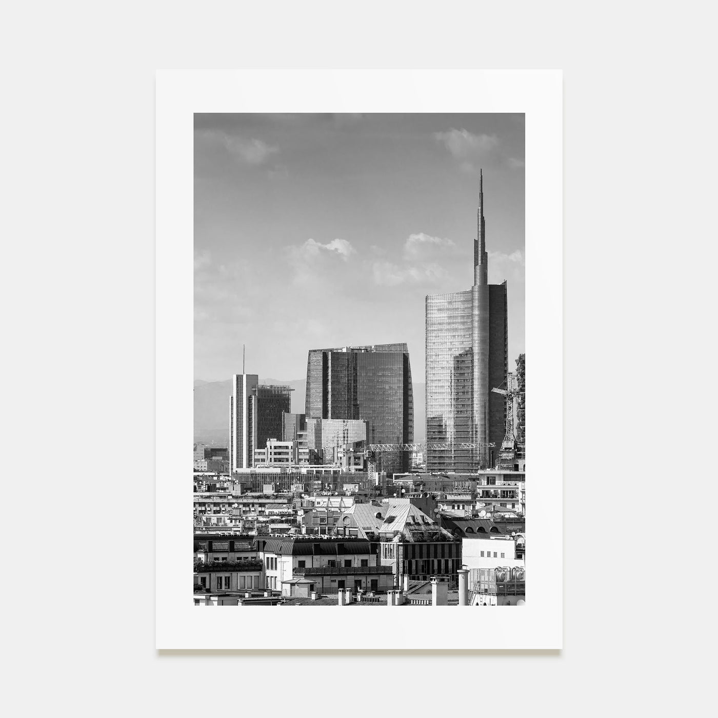 Milan Photo B&W Poster