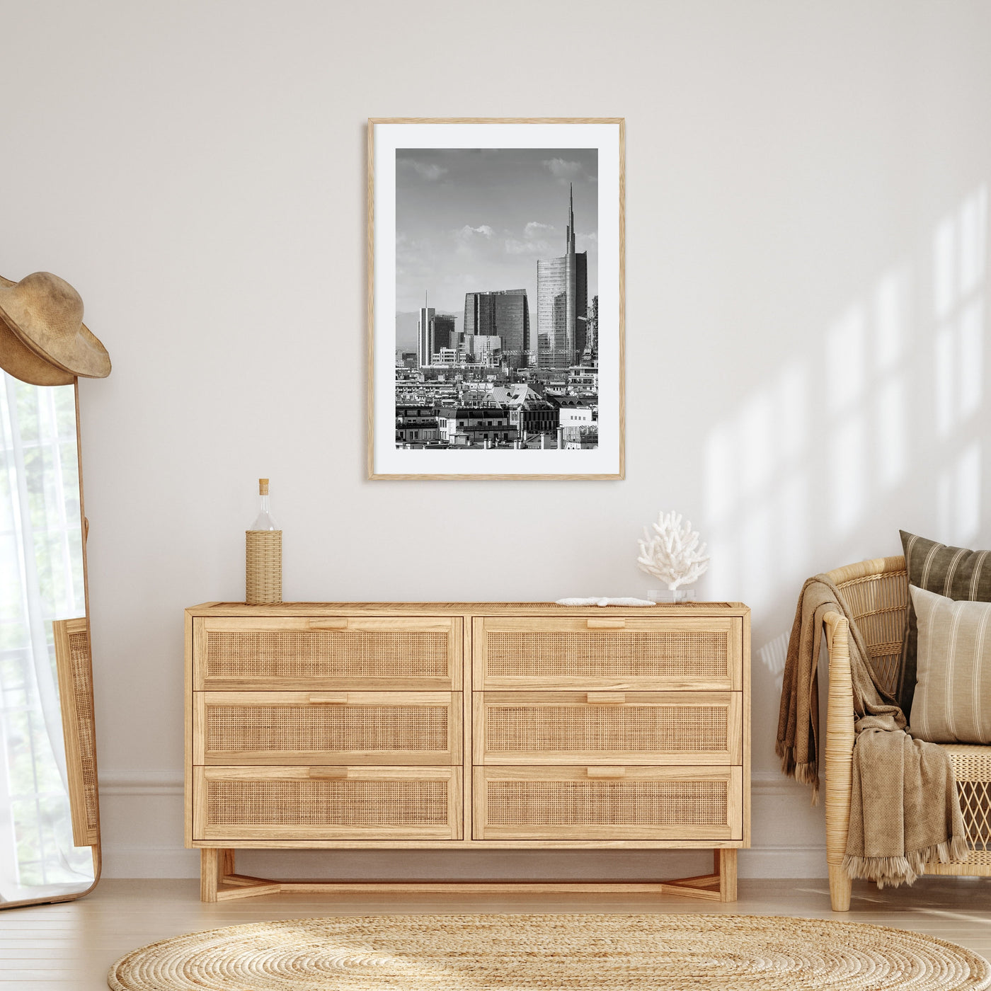 Milan Photo B&W Poster