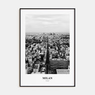 Milan Portrait B&W No 2 Poster