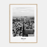 Milan Portrait B&W No 2 Poster