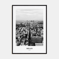 Milan Portrait B&W No 2 Poster