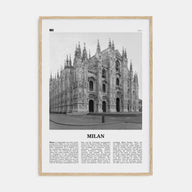 Milan Travel B&W No 3 Poster