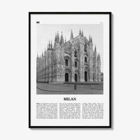 Milan Print Black and White No 3, Milan Wall Art, Milan Poster, Milan Photo, Milan Wall Décor, Milan Map, Italy