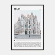 Milan Travel Color Poster