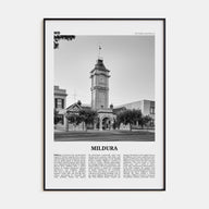 Mildura Travel B&W Poster
