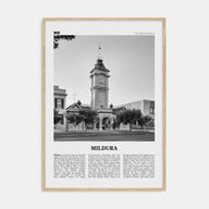 Mildura Travel B&W Poster