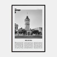 Mildura Travel B&W Poster
