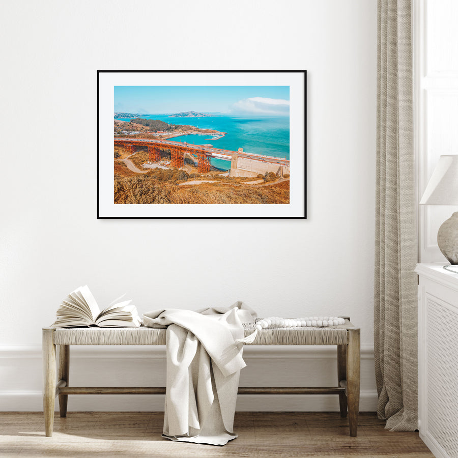 Mill Valley Landscape Color Poster