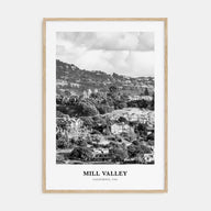 Mill Valley Portrait B&W Poster