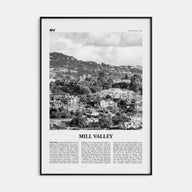 Mill Valley Travel B&W Poster