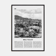 Mill Valley Travel B&W Poster