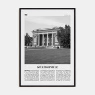 Milledgeville Travel B&W Poster