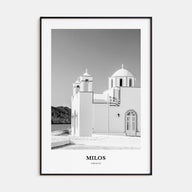 Milos Portrait B&W Poster