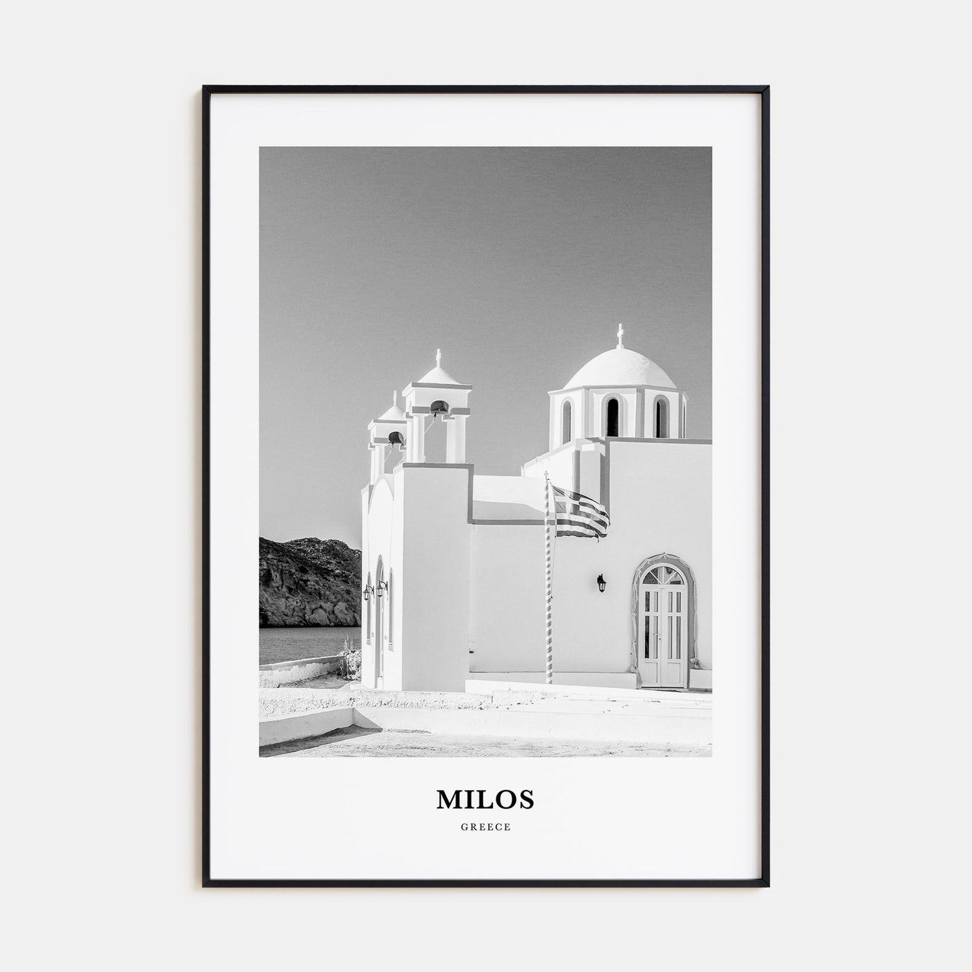 Milos Portrait B&W Poster