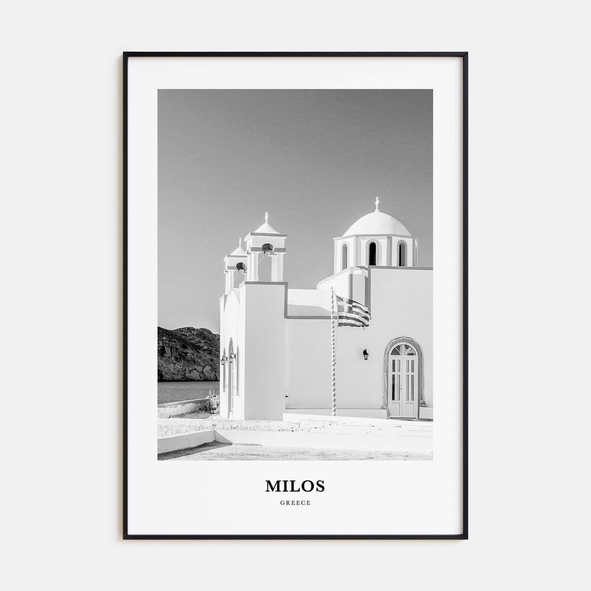 Milos Portrait B&W Poster