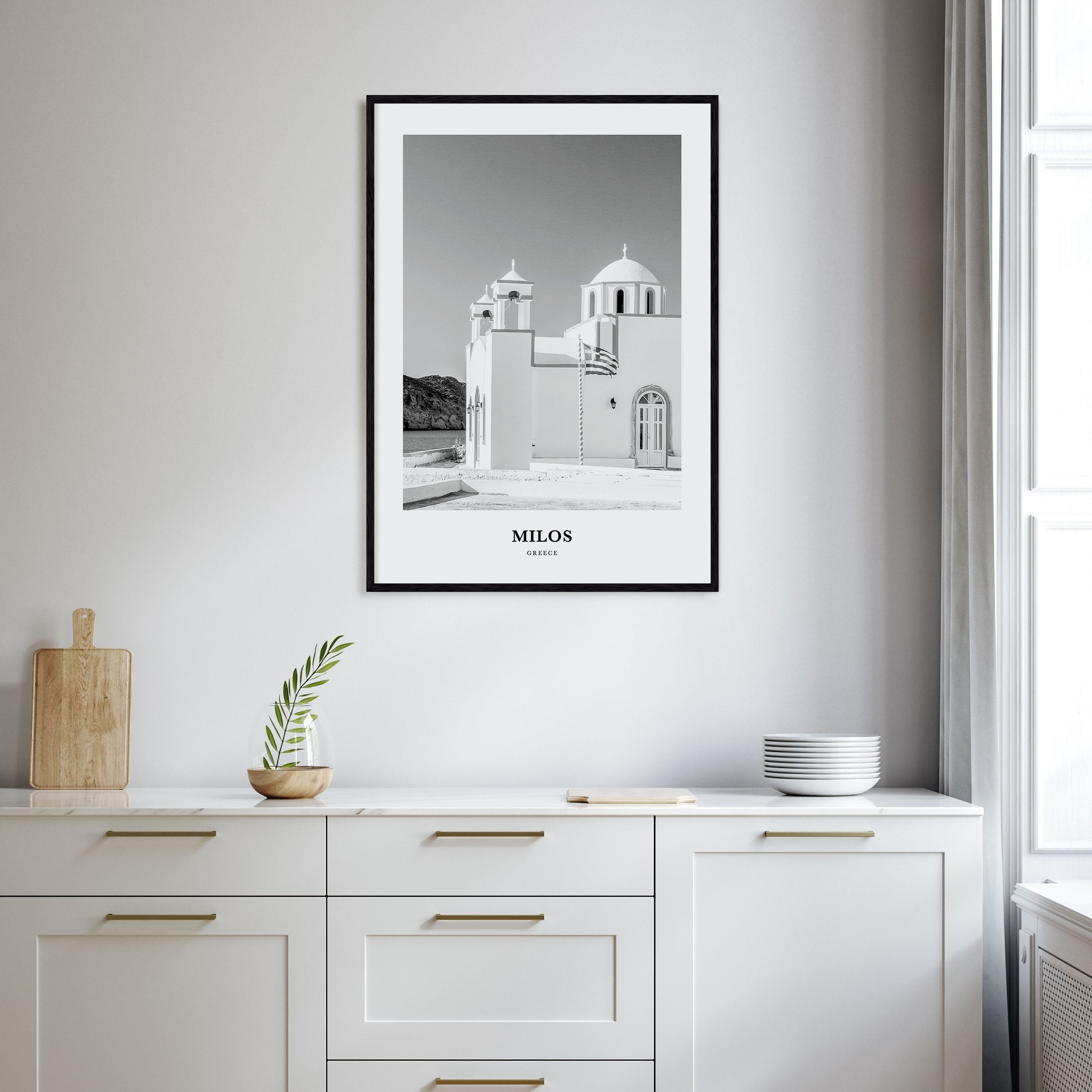 Milos Portrait B&W Poster