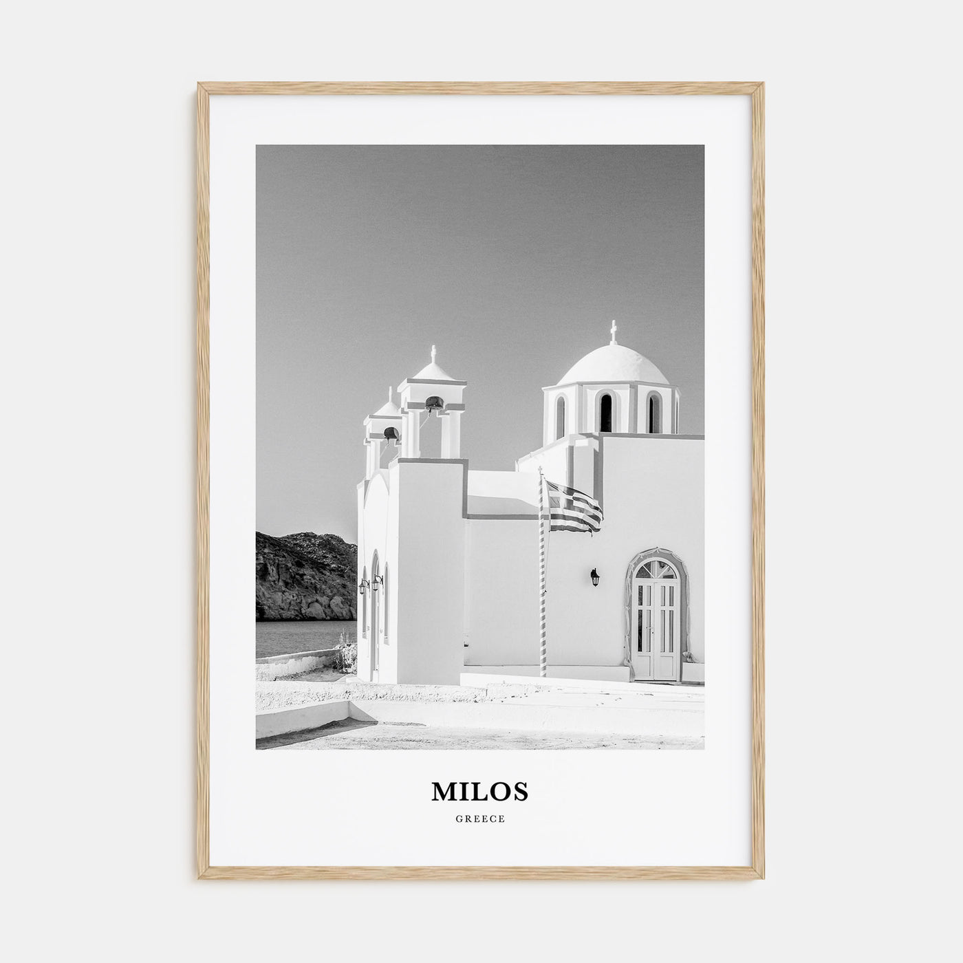 Milos Portrait B&W Poster