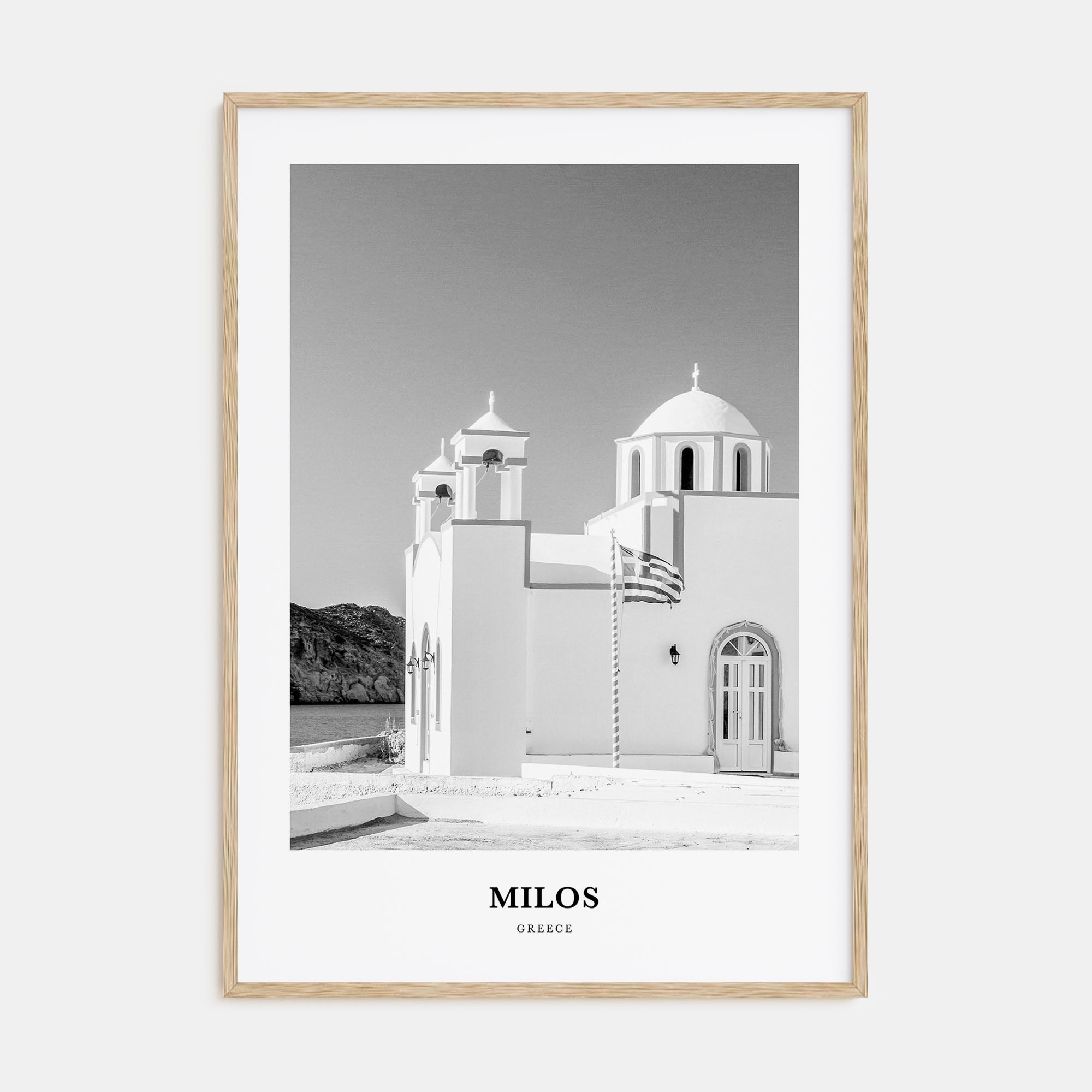 Milos Portrait B&W Poster