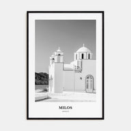 Milos Portrait B&W Poster