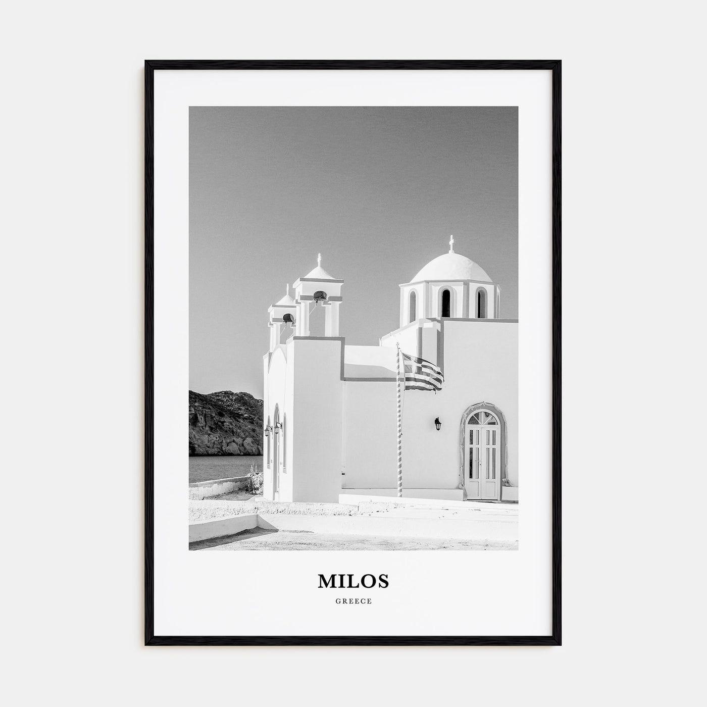 Milos Portrait B&W Poster
