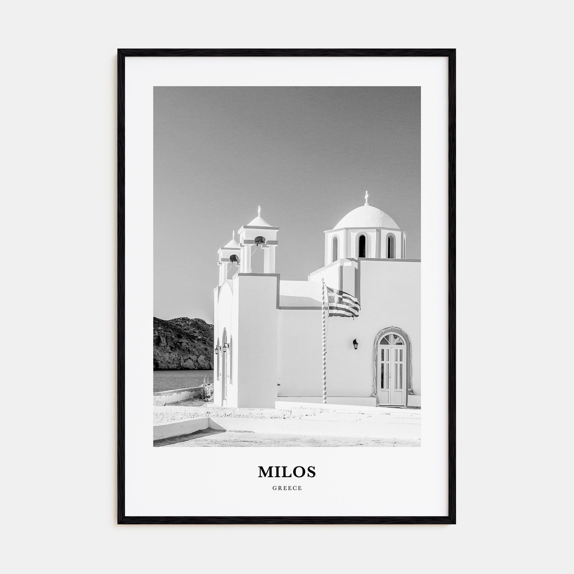 Milos Portrait B&W Poster