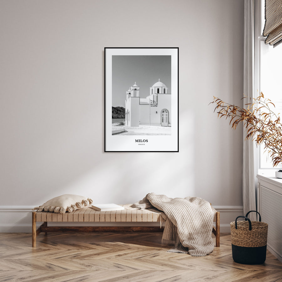 Milos Portrait B&W Poster