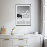 Milos Travel B&W Poster