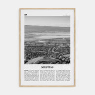 Milpitas Travel B&W Poster