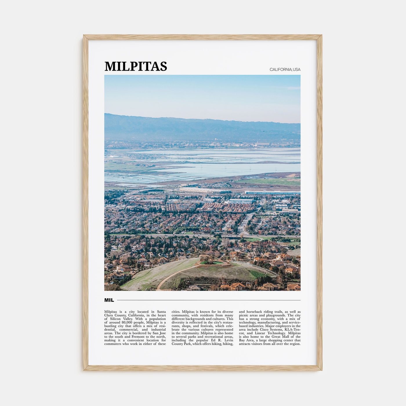 Milpitas Travel Color Poster