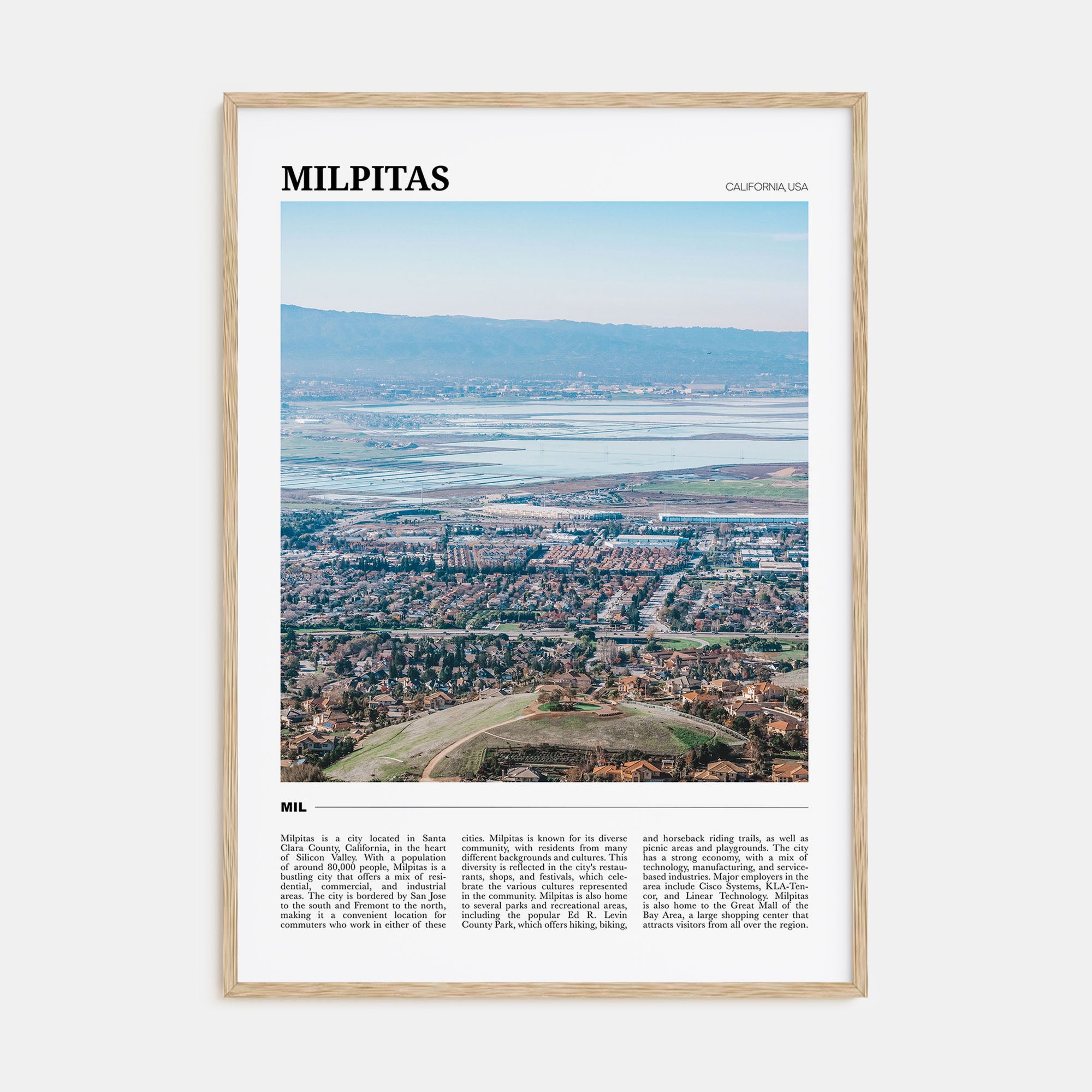 Milpitas Travel Color Poster