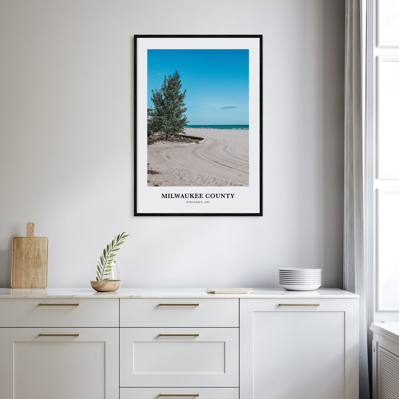 Milwaukee County Portrait Color Poster