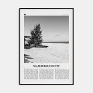 Milwaukee County Travel B&W Poster