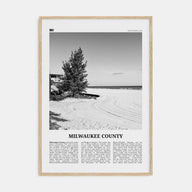 Milwaukee County Travel B&W Poster