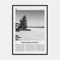 Milwaukee County Travel B&W Poster