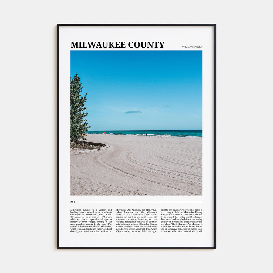 Milwaukee County Travel Color Poster