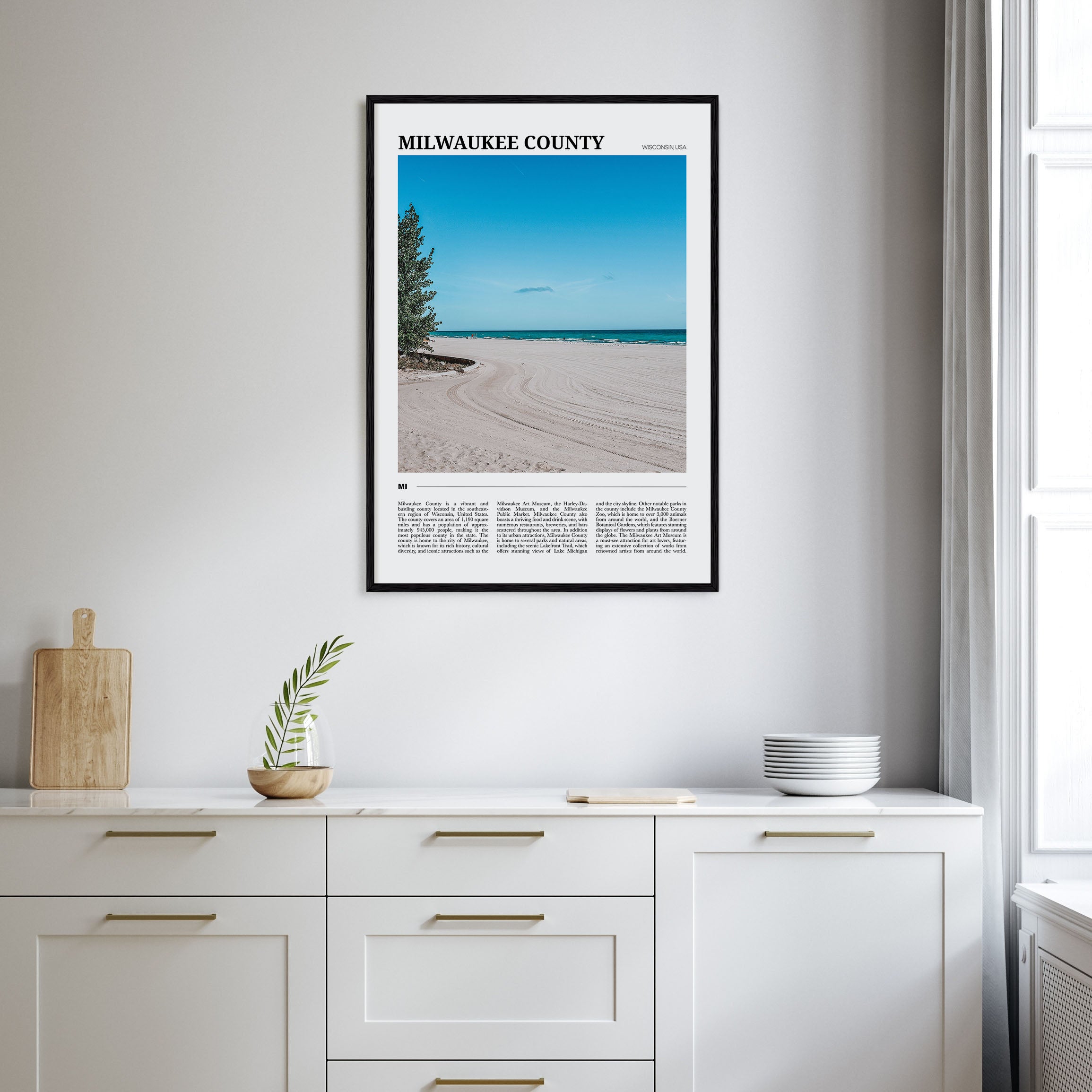 Milwaukee County Travel Color Poster