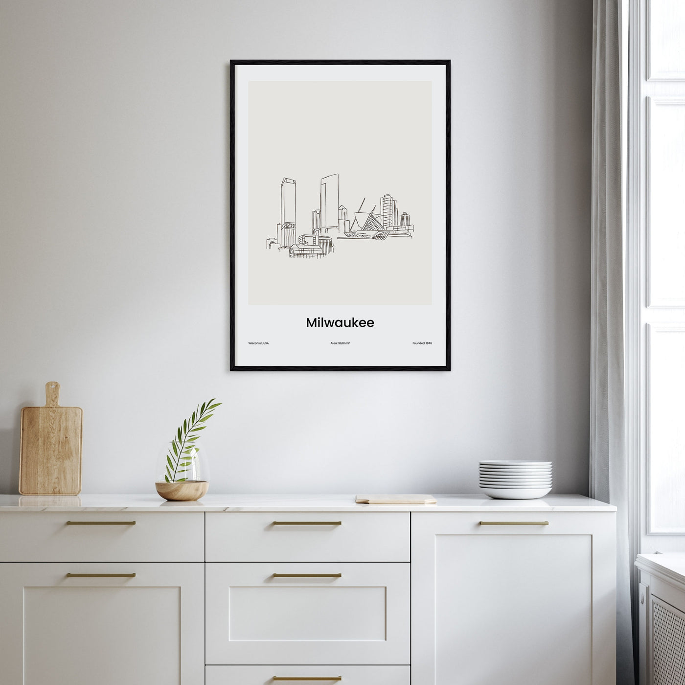 Milwaukee Drawn Poster