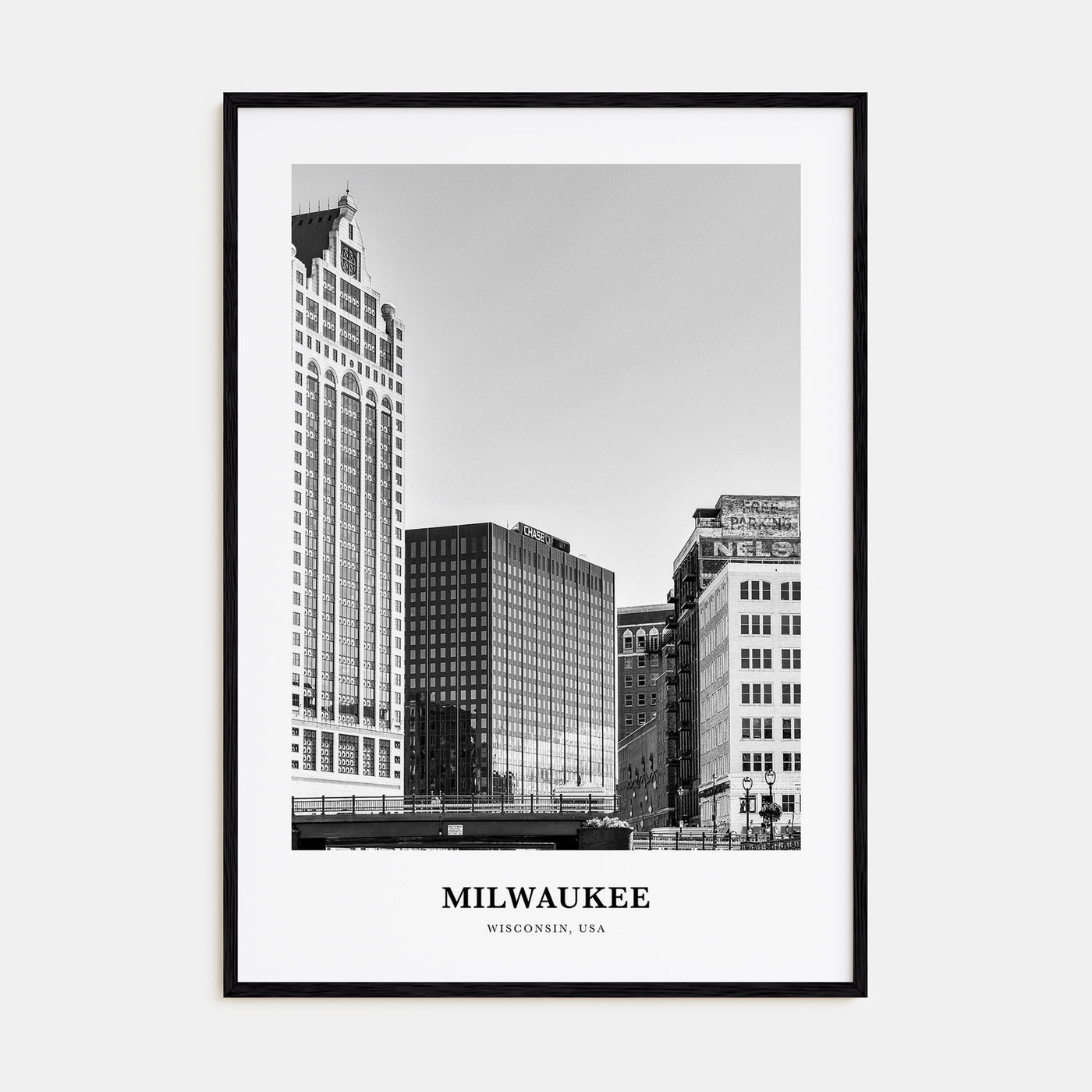 Milwaukee Portrait B&W No 1 Poster