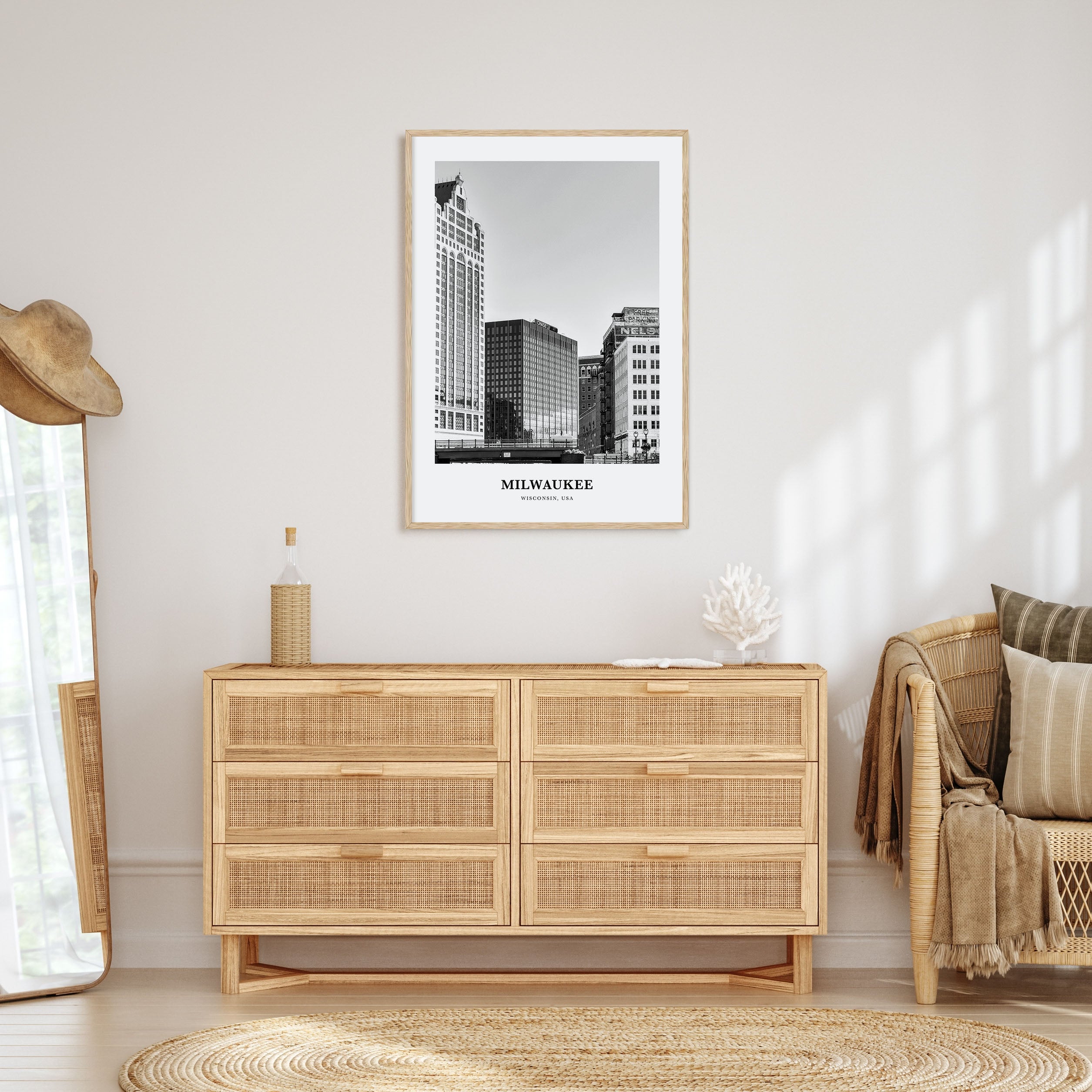 Milwaukee Portrait B&W No 1 Poster