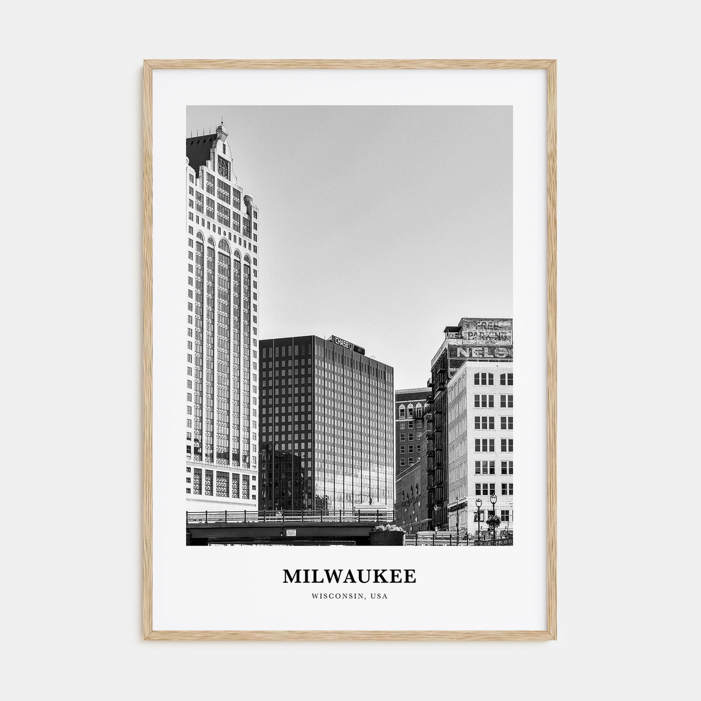 Milwaukee Portrait B&W No 1 Poster